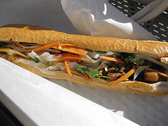 Nom Nom's Lemongrass Chicken Banh Mi. Ah mi!