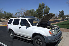 Broken down &amp; a little out.