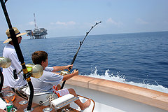 For years, offshore anglers enjoyed a positive symbiotic relationship with the oil industry; fishing around the rigs will return one day if fish stocks are healthy.