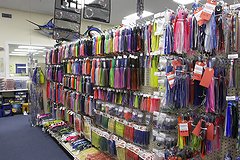 Tackle stores, such as J and M Tackle pictured here, are suffering major downturns and boat sales have all but collapsed.
