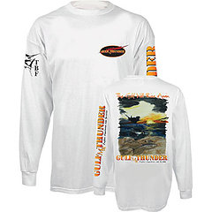 Support TBF's Gulf Thunder campaign by purchasing this cool t-shirt by Gulf artist Larry Rackley, featuring the slogan "The Gulf Will Rise Again!"