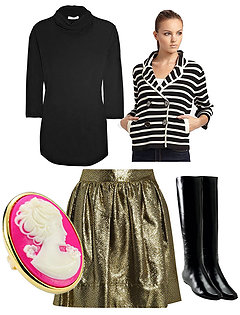   ©James Perse, Pink Tartan, See by Chloe, Tarina Tarantino, Jimmy Choo