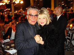 Elysze with designer Roberto Cavalli.