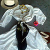 Chanel-scarf-resized-white-dress